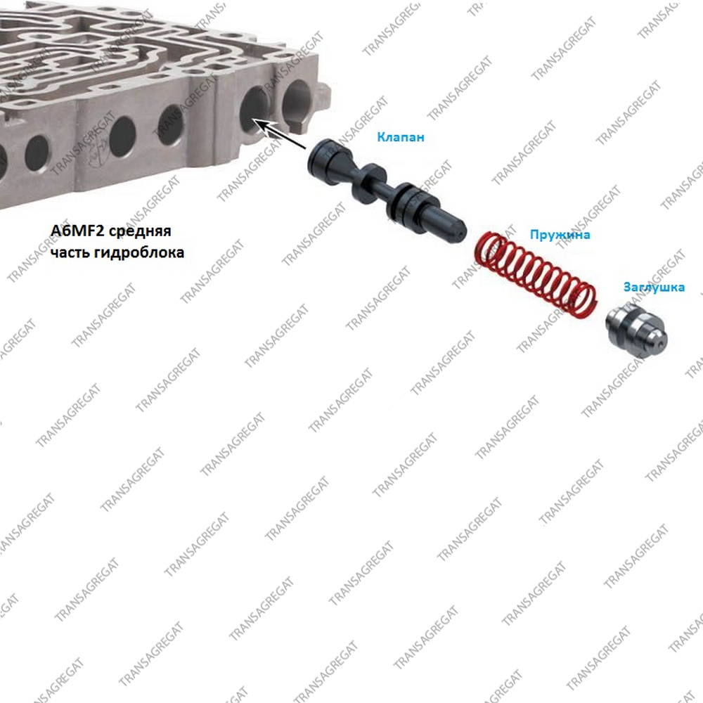 Клапан регулировки блокировки гидротрансформатора (ремонтный)