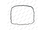 Прокладка поддона бокового (тип 2, 2015-up, резиновая)