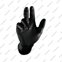 Перчатки одноразовые нитриловые GRIPPAZ 246 (размер XXXL, 50шт., черные)